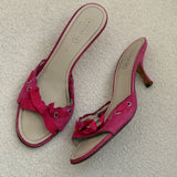 Coach Pink Bow Kitten Heels (8.5)