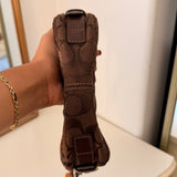 Coach Brown Patchwork Micro Zoe Bag