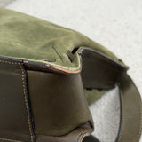Coach Olive Green Nubuc Shoulder Bag