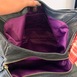 Coach Black Leather Maggie Bag