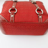 Coach Red Signature Tote Bag