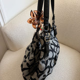 Coach Grey Op Art Signature Maggie Bag