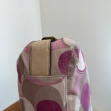Coach Pink Optic Print Maggie Bag