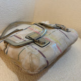 Rare Coach Poppy Multicolored Plaid Madras Bag