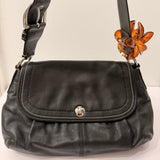 Coach Black Leather  Pleated Soho Bag