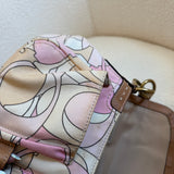 Rare Pink Optic Soho Double Pocket Shoulder Bag