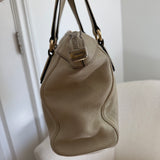 White Leather Gucci Soho Double-G Tote