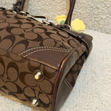 Coach Brown Canvas Hamptons Carry-All Bag