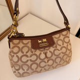 Coach Brown Op Art Madison Mini Bag