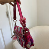 Coach Pink Op Art  Signature Shoulder Bag