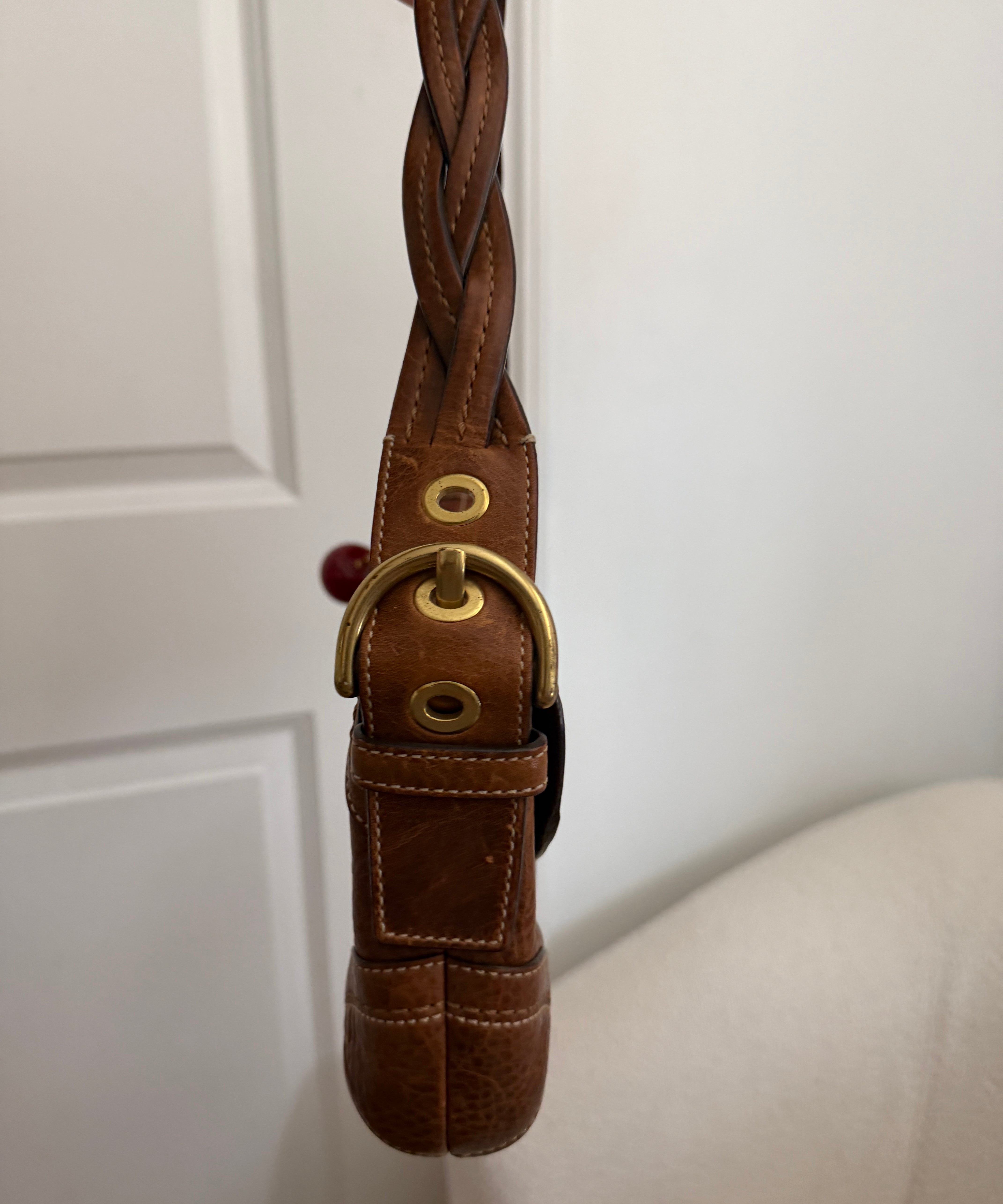 Coach Whiskey Leather Mini Soho Bag