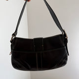 Black Leather Mini Soho Bag