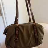 Olive Green Prada Tessuto Nylon Shoulder Bag