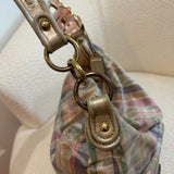 Rare Coach Poppy Multicolored Plaid Madras Bag