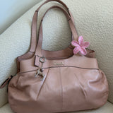 Coach Pastel Pink Leather Lexi Tote Bag