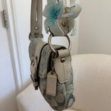 Rare Light Blue Canvas Mini Soho Bag