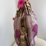 Coach Pink Optic Print Maggie Bag