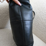 Coach Black Leather Tote Bag