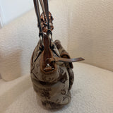 Coach Brown Carriage Signature Mini Leah Tote Bag