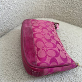 Rare Coach Pink Signature Demi Hamptons Bag