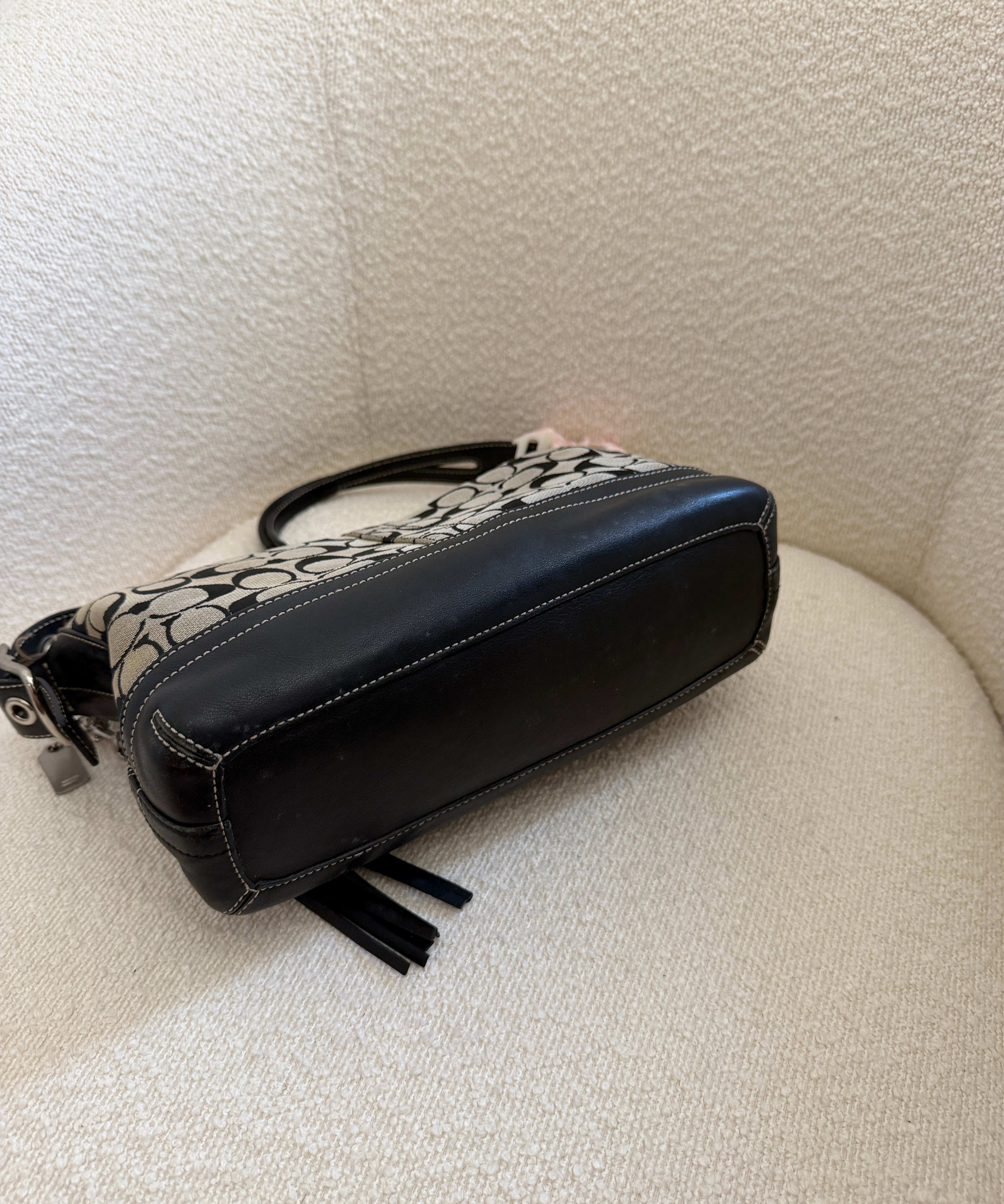 Coach Grey Signature Legacy Duffle Bag