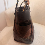 Coach Brown Patchwork Tote Bag