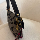 Grey Coach Poppy Pushlock Bag