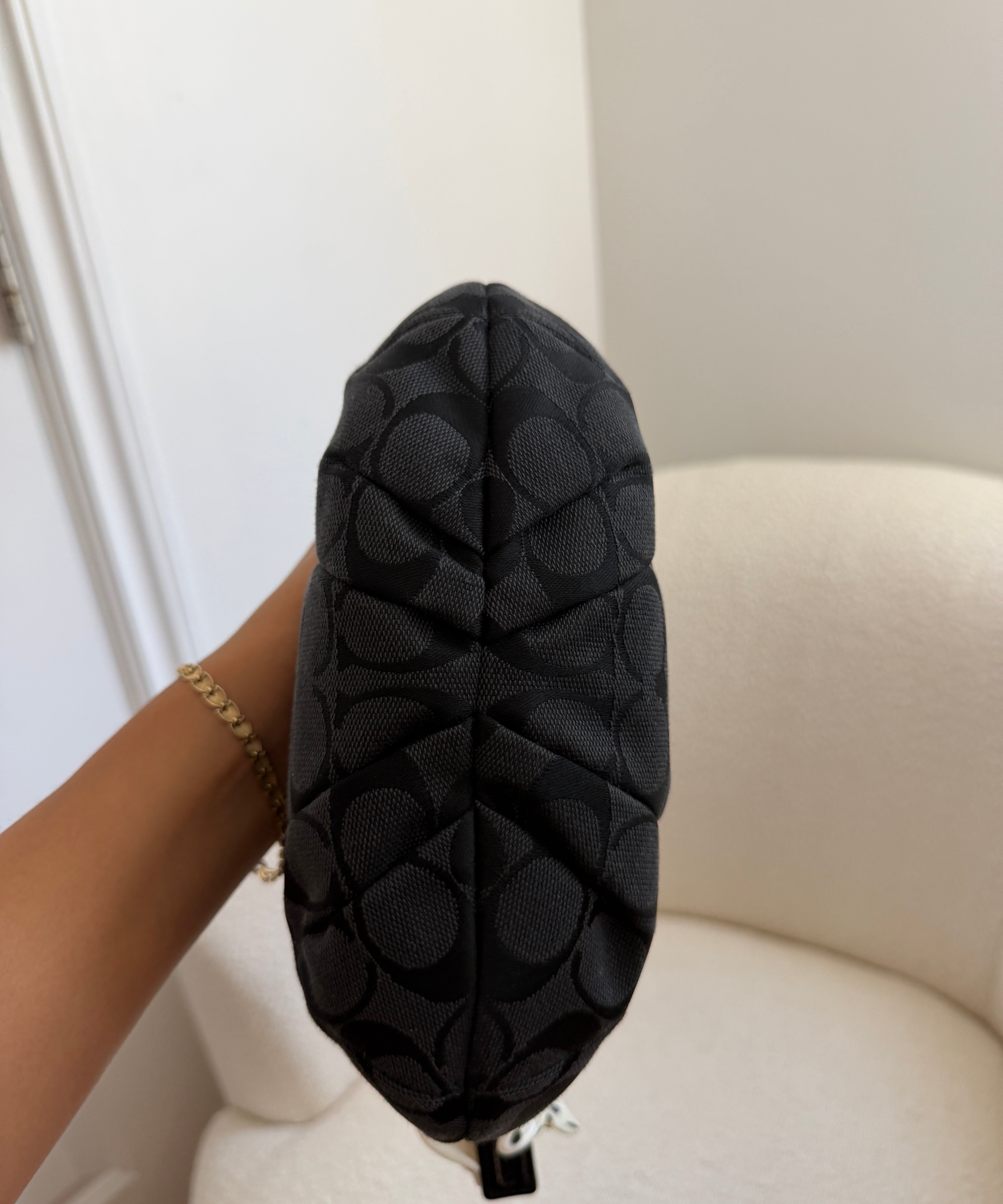 Black Coach Signature Mini Bag