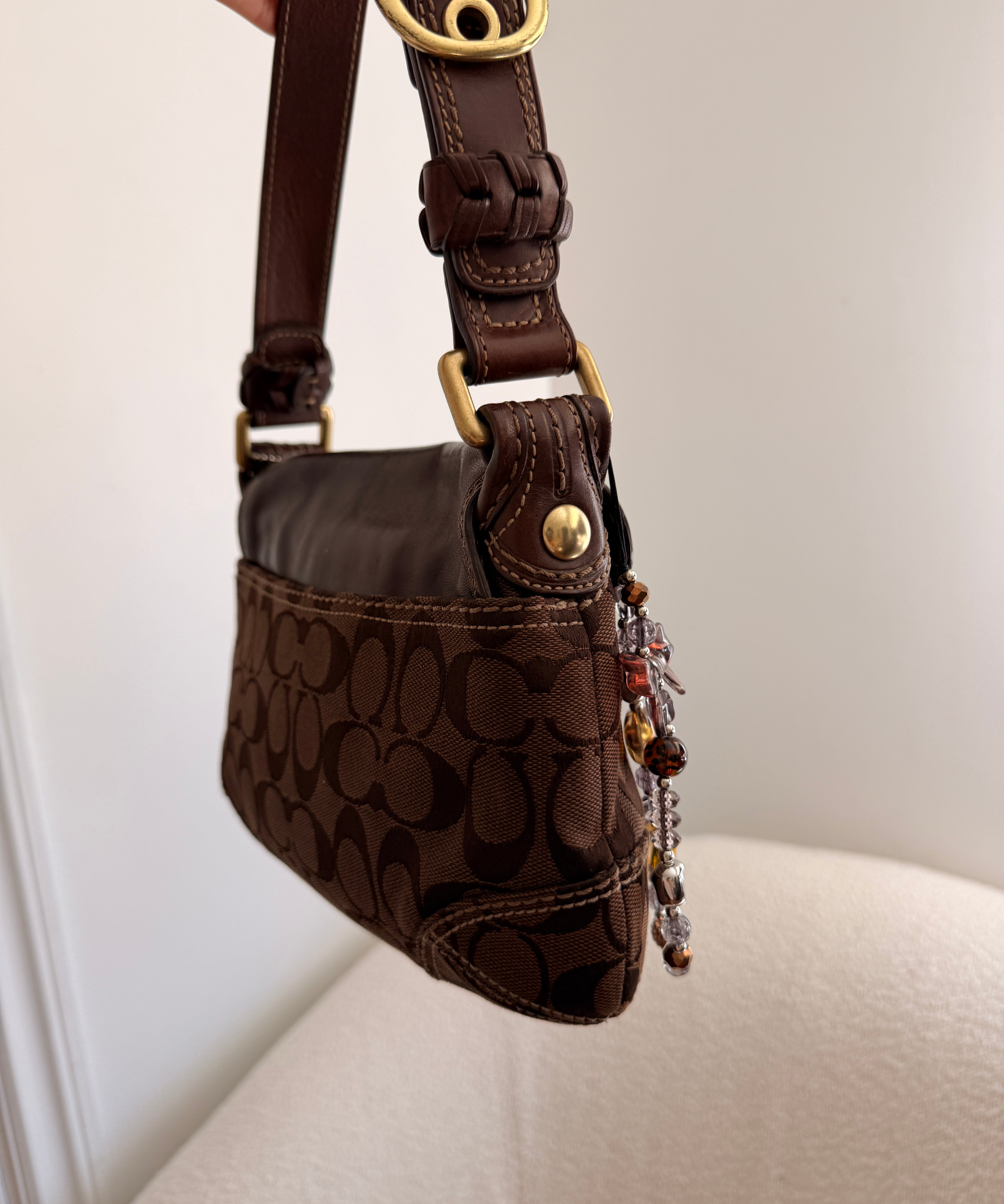 Chocolate Brown Coach Mini Soho Bleeker Bag