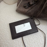 Mocha Balenciaga Lambskin Leather Work Bag