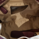 Plum Leather Coach Sabrina Madison Bag