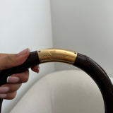 Brown Gucci Patent Leather Indy Bag
