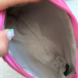 Coach Pink Signature Pochette Bag