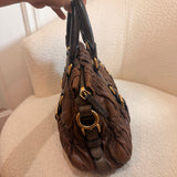 Brown Prada Nappa Shoulder Bag