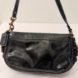 Coach Black Patent Micro Zoe Bag