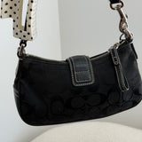 Coach Black Demi Hamptons Buckle Bag