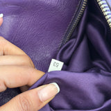 Miu Miu Purple Vitello Lux 2-Way Leather Hand Bag