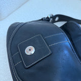 Coach Black Leather Mini Soho Bag
