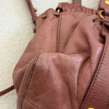 Miu Miu Mauve Pink Vitello Leather Bag