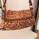 Fendi Giraffe Zucca Chef Shoulder Bag