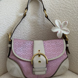 Rare Pink Canvas Mini Soho Bag