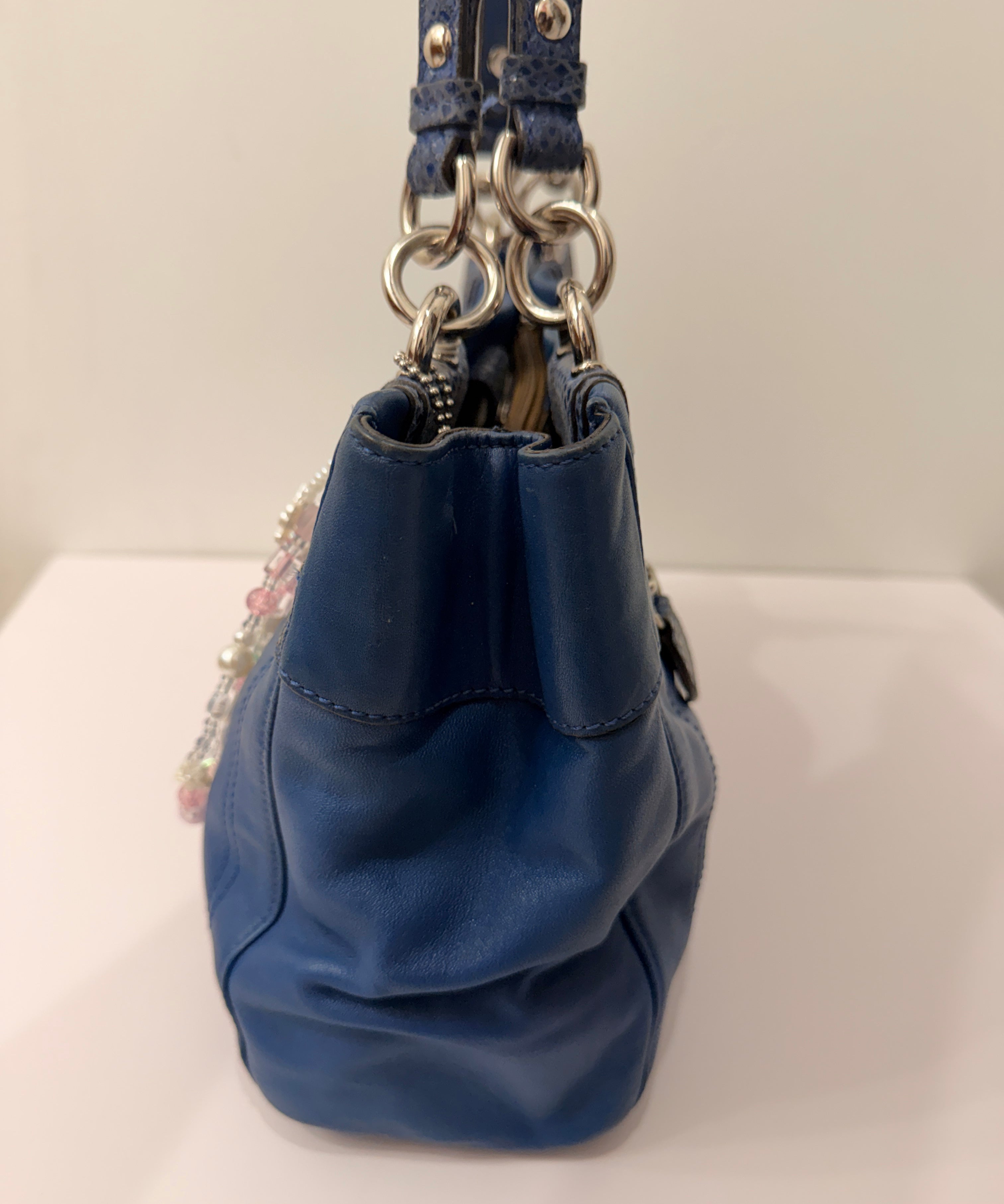 Coach Navy Blue Penelope Tote Bag