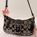 Coach Grey Signature Demi Hamptons Bag