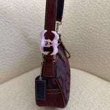 Coach purple Canvas Demi Hamptons Buckle Bag