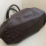 Brown Gucci Guccissima Sukey Tote Bag