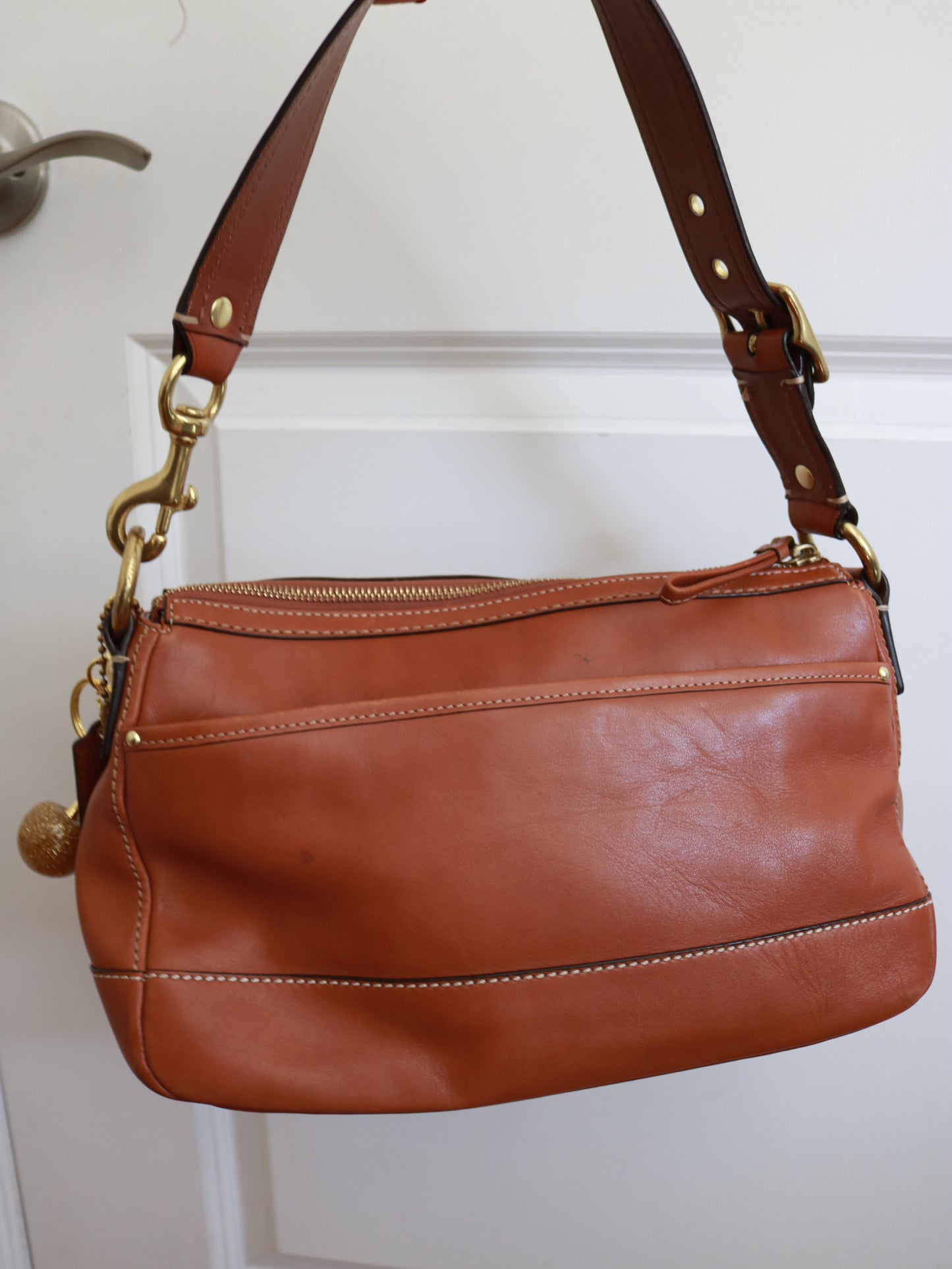 Coach Tan Legacy Turnlock Bag