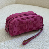 Coach Pink Signature Cosmetic Case