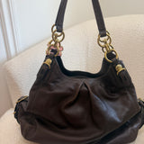Coach Brown Leather Maggie Shoulder Bag