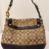 Coach Canvas Ali Legacy Turnlock Bag