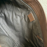 Brown Gucci Canvas Jackie Shoulder Bag